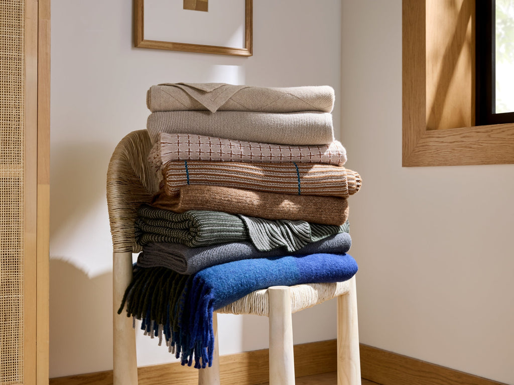 Basketweave Merino Throw - FINAL SALE (Natural)