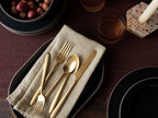 Velo Flatware Set (Brushed Gold)
