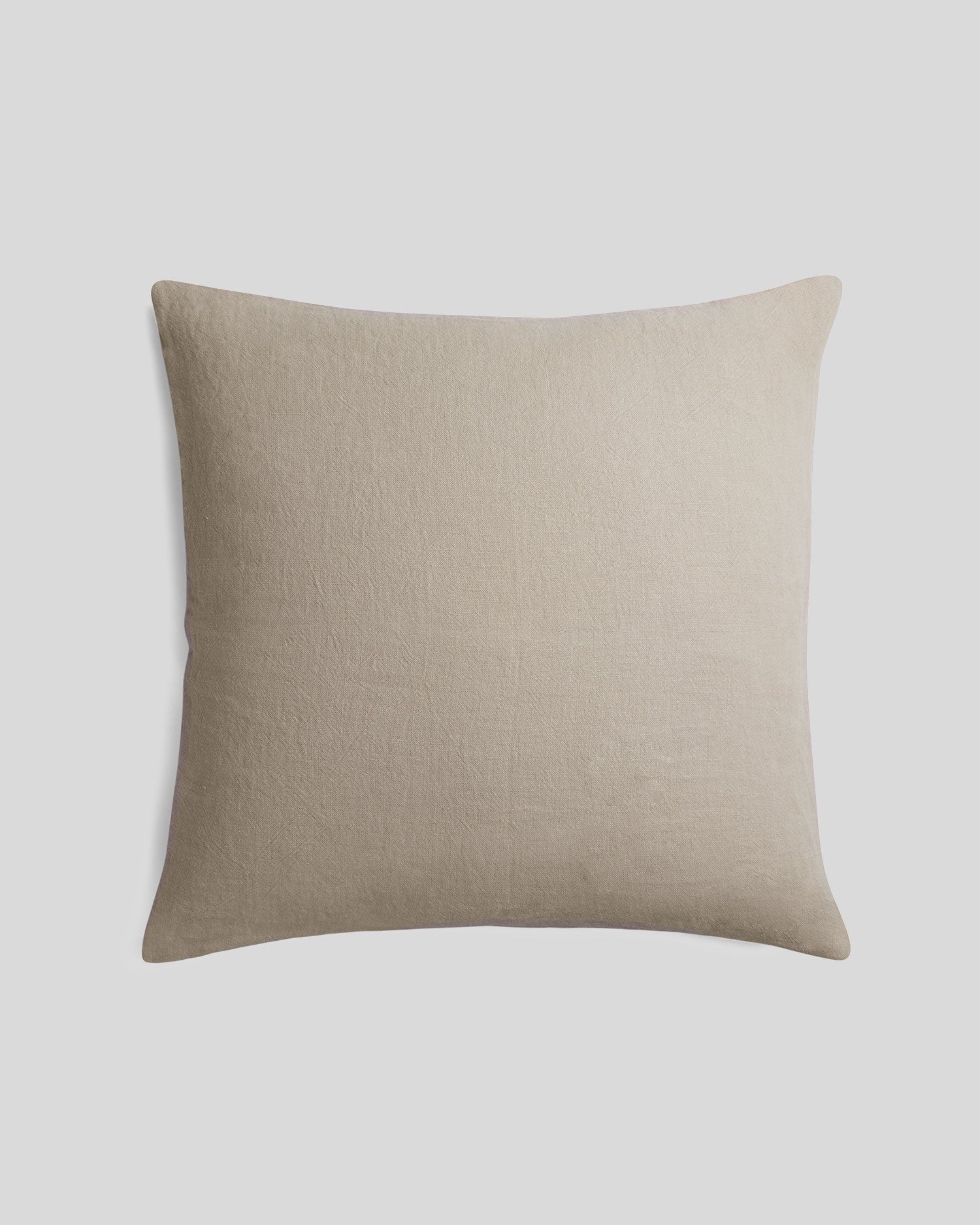Vintage Linen Euro Pillow Cover - FINAL SALE (Natural)