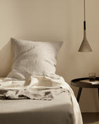 Vintage Linen Euro Pillow Cover - FINAL SALE (Natural)