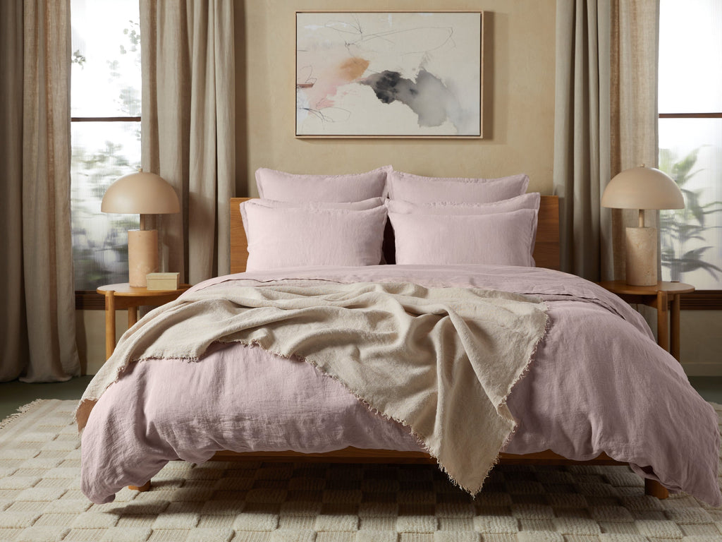 Vintage Linen Throw (Natural)