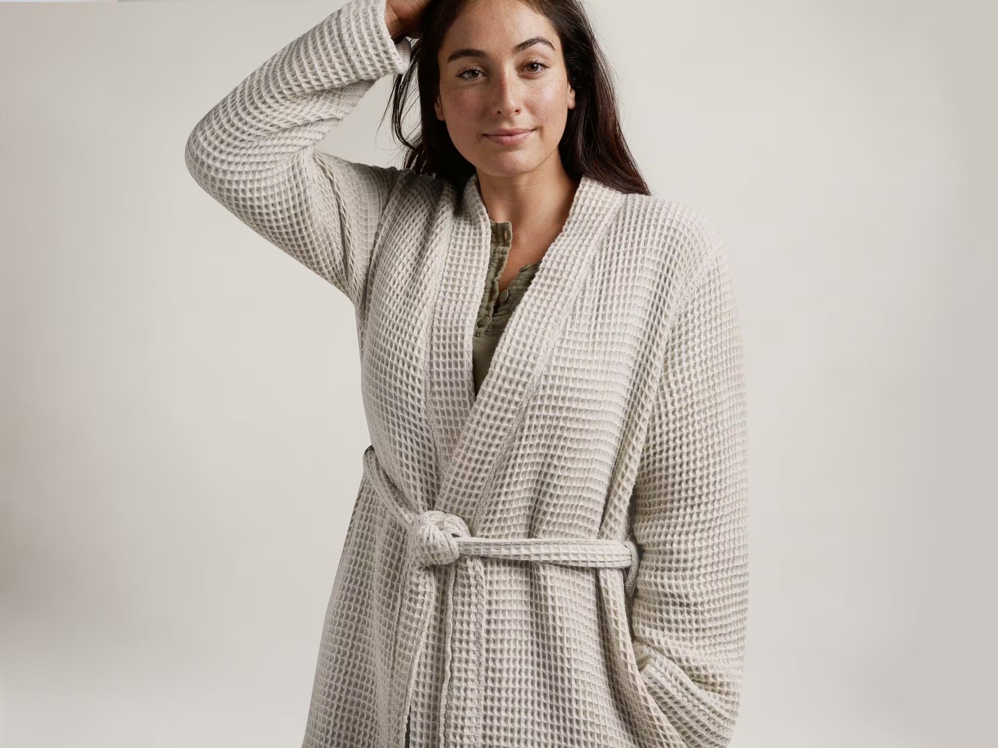 Waffle Robe (Tan)