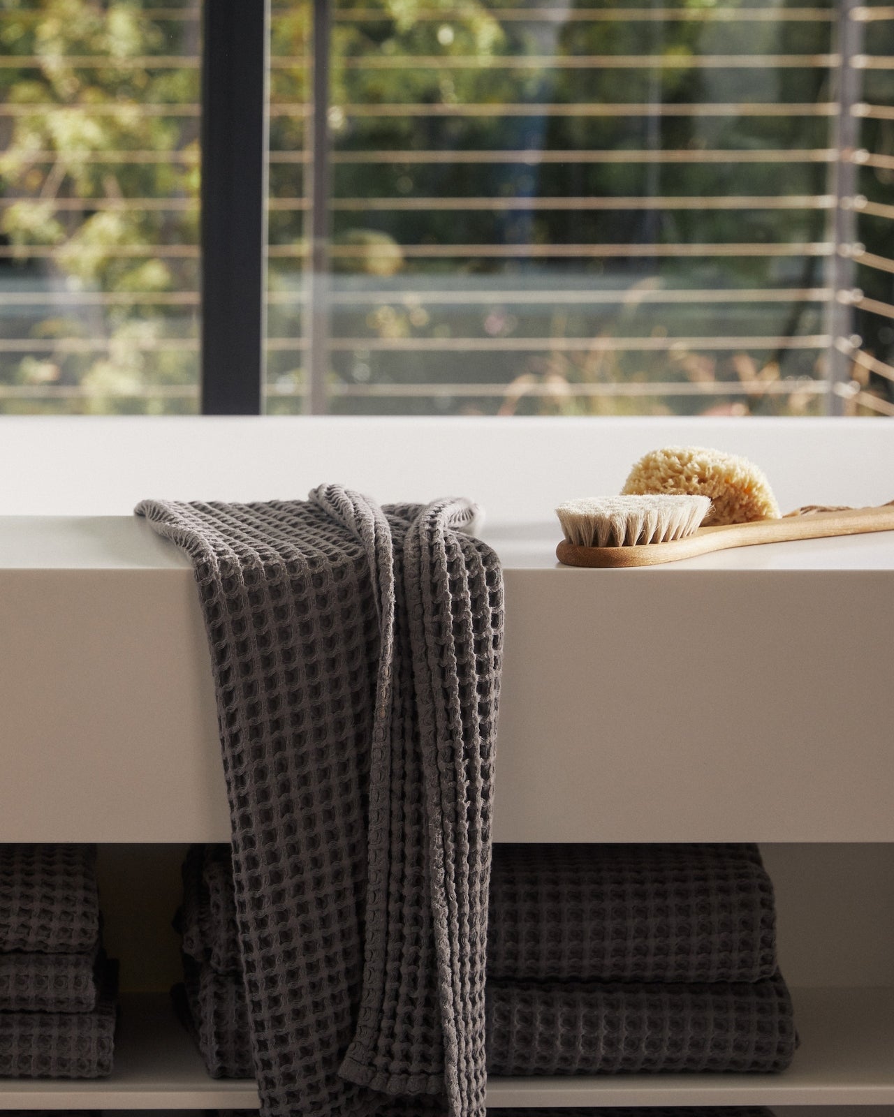 Waffle Towels - FINAL SALE (Charcoal)