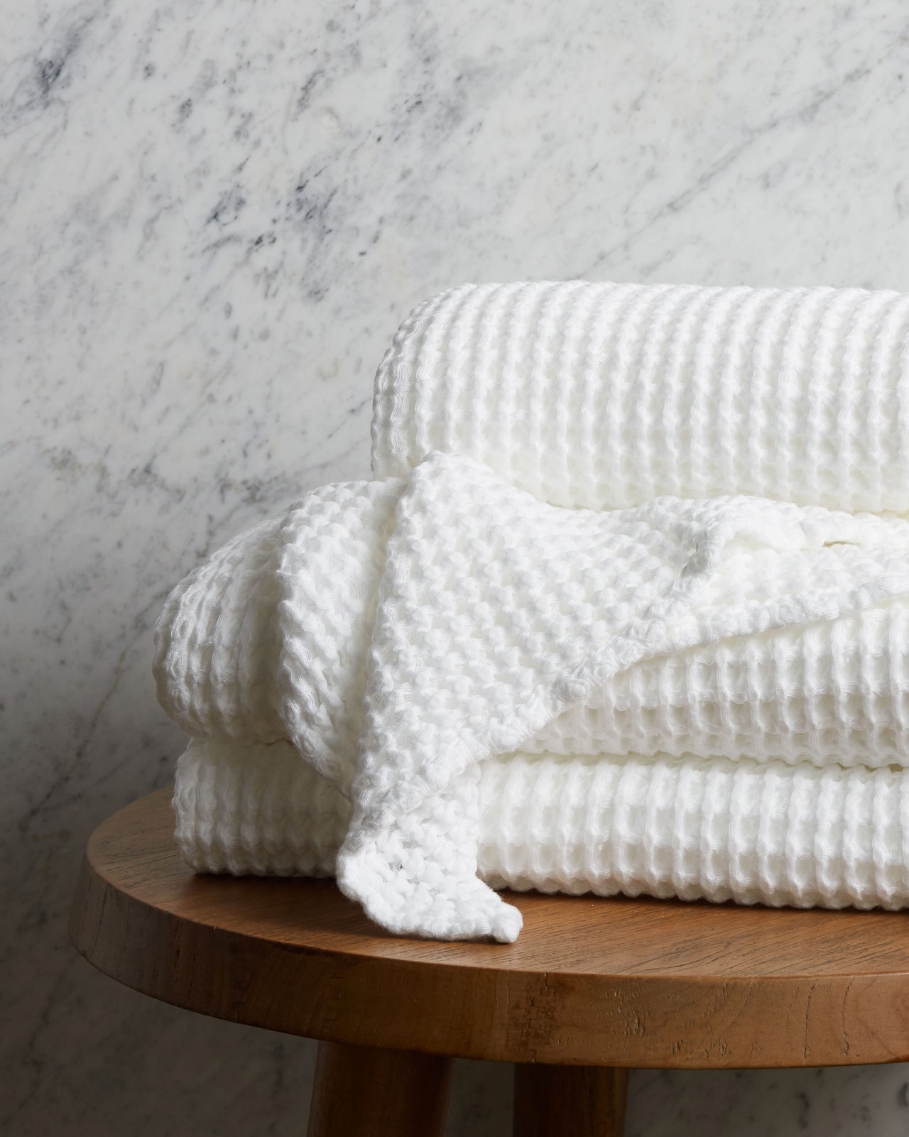 Waffle Towels (White)